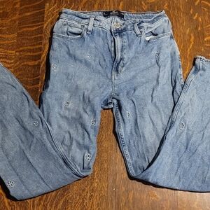 Old Navy Denim Straight Leg Jeans with Floral Details